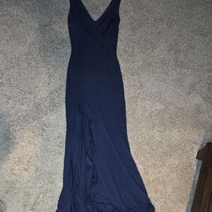 Elegant Navy Blue Women's Dress
